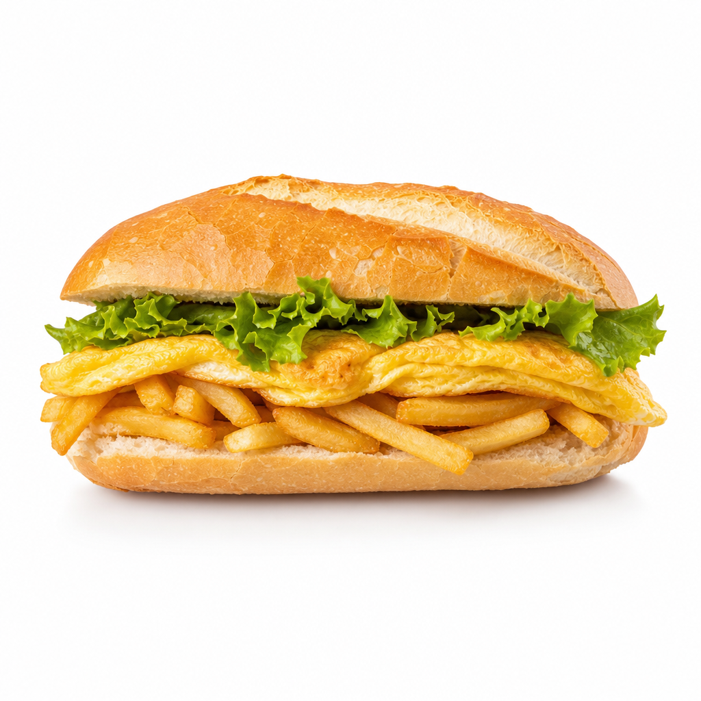 Sandwich omelette + Frites