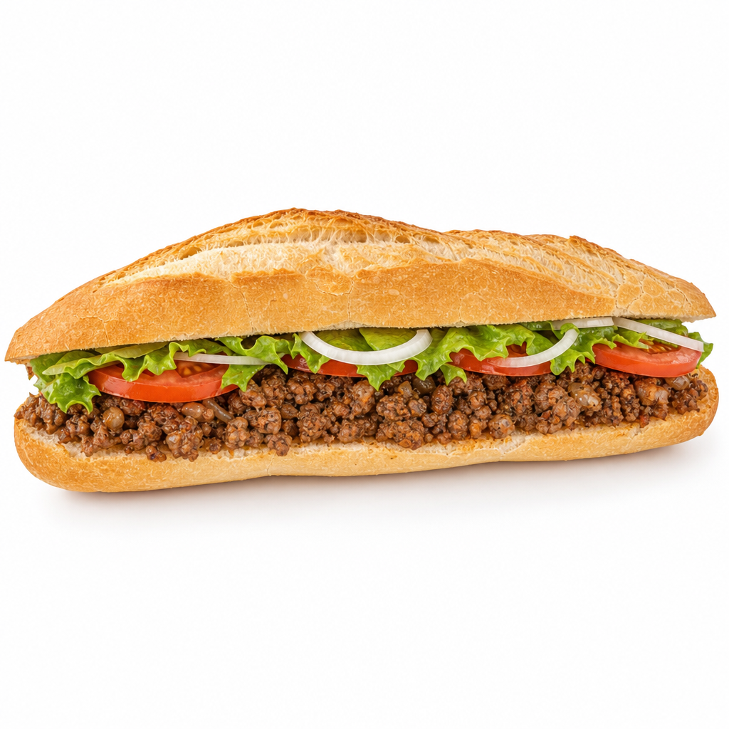 Sandwich viande haché